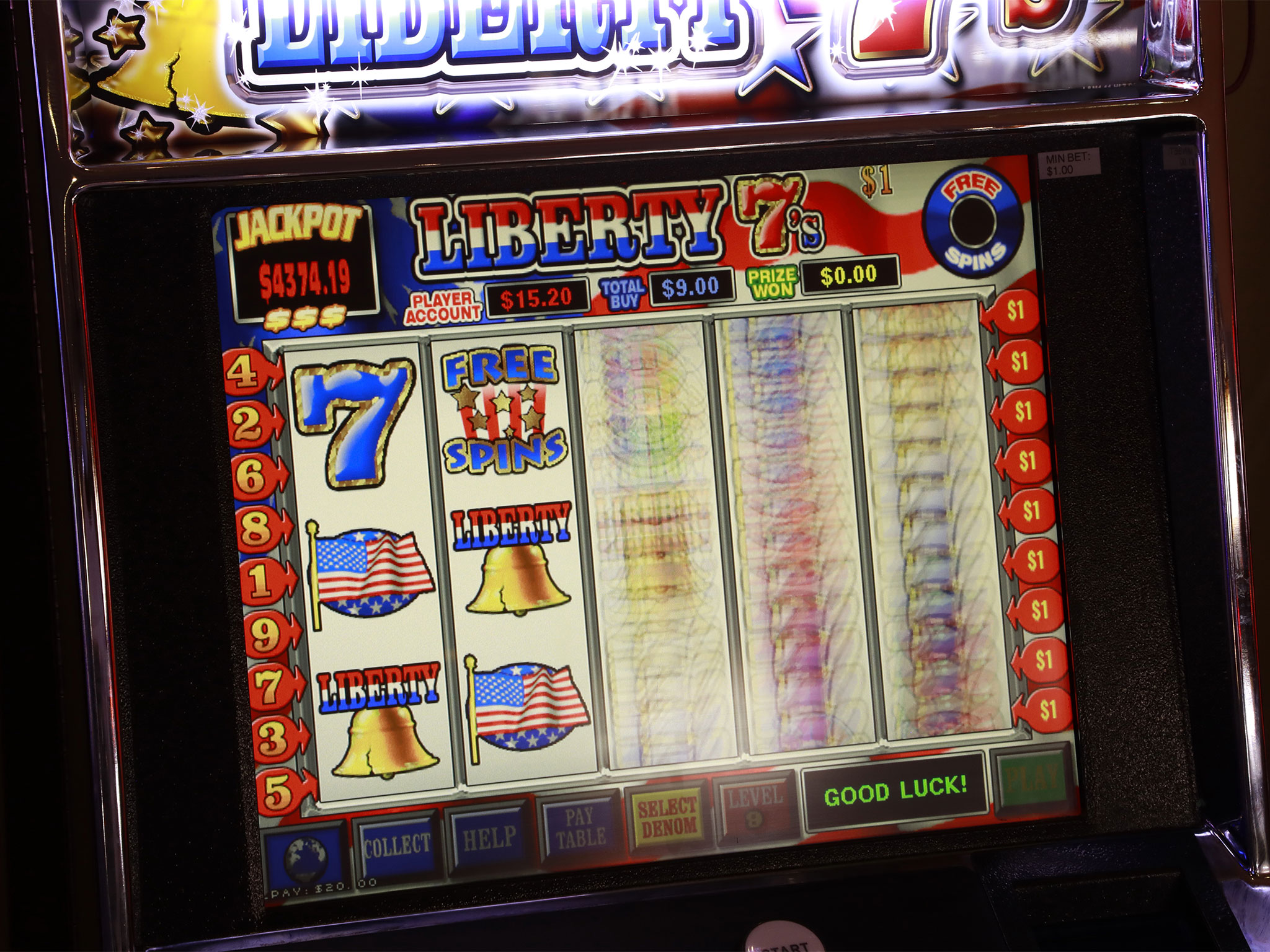 Liberty 7's slot machine