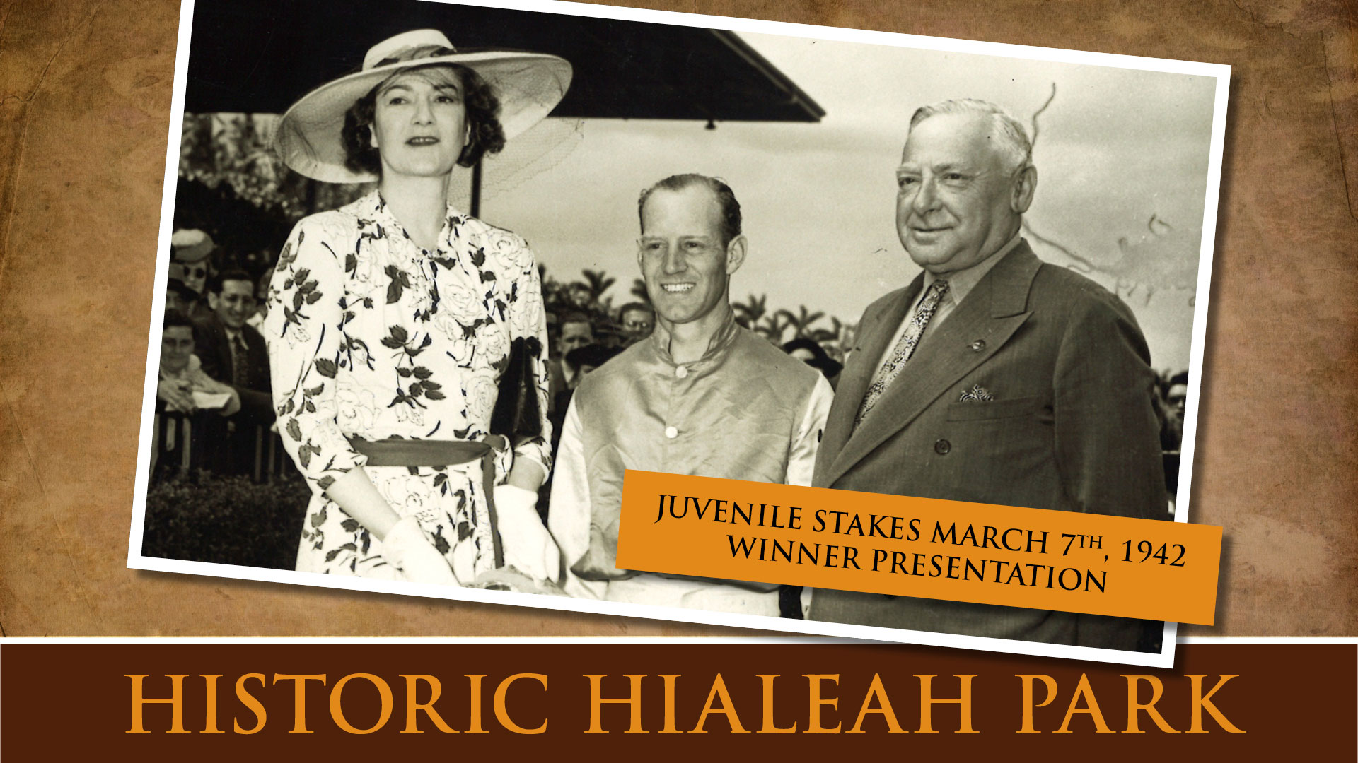 Juvenile Stakes, March 7th 1942 winner presentation